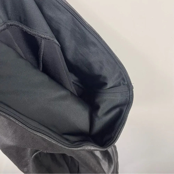 SPANX Black Faux Leather Moto Leggings - Picture 3 of 7